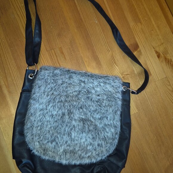 Passion Beauté crossbody bag sachel faux fur - Picture 5 of 10